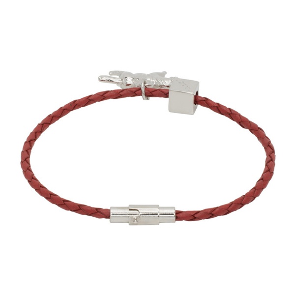 마르니 마르니 Marni Red Graphic Charm Bracelet 241379M142008