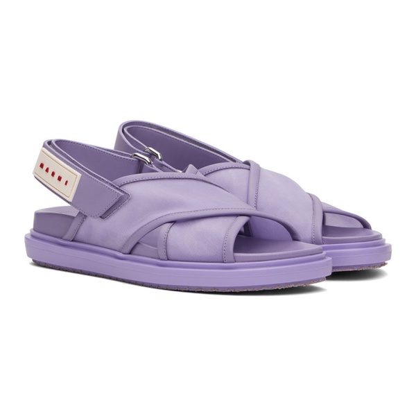 마르니 마르니 Marni Purple Fussbett Sandals 241379F124013