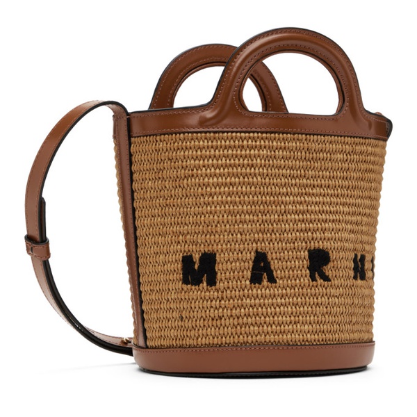 마르니 마르니 Marni Tan Tropicalia Mini Bucket Bag 241379F048015