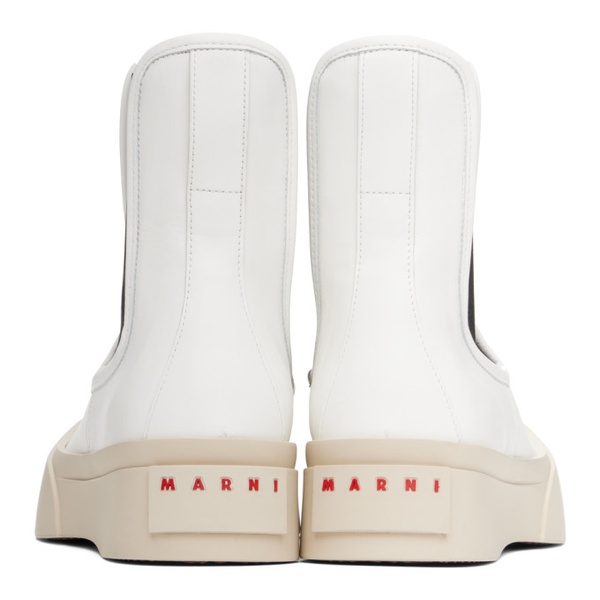 마르니 마르니 Marni White Pablo Chelsea Boots 241379F113000