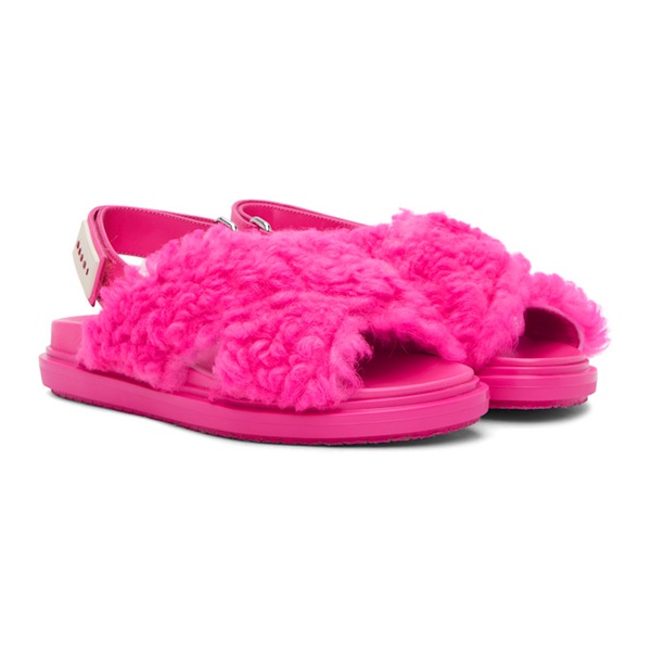 마르니 마르니 Marni Pink Fussbett Sandals 232379F124006