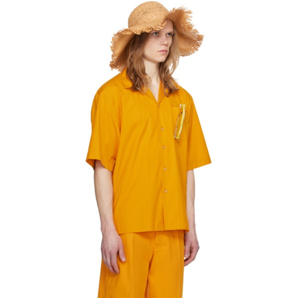 마르니 마르니 Marni Orange Printed Shirt 241379M192017