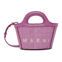 마르니 Marni Kids Purple Tropicalia Micro Tote 241379M717002