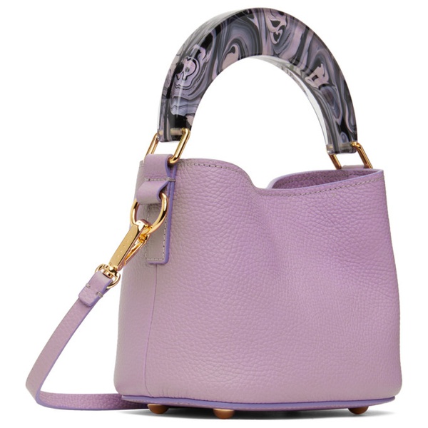 마르니 마르니 Marni Purple Venice Mini Bucket Bag 241379F046000