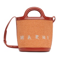 마르니 Marni Orange Small Tropicalia Bucket Bag 241379F048011