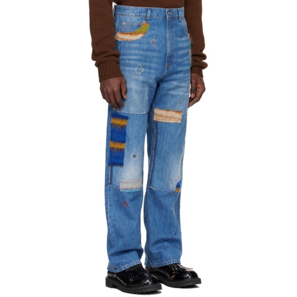 마르니 마르니 Marni Blue Patch Jeans 241379M186005