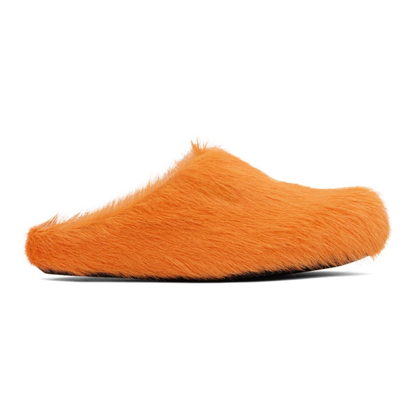 마르니 마르니 Marni Orange Fussbett Sabot Slip-On Loafers 241379F121026