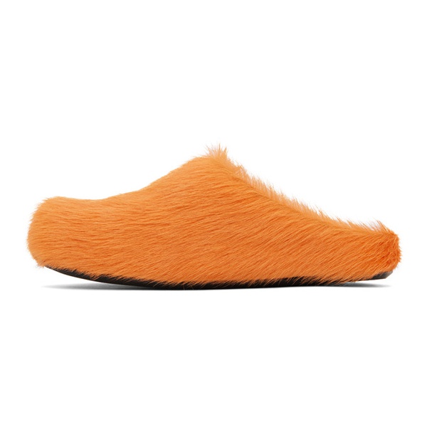 마르니 마르니 Marni Orange Fussbett Sabot Slip-On Loafers 241379F121026