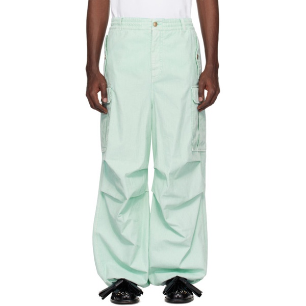 마르니 마르니 Marni Blue Garment-Dyed Denim Cargo Pants 241379M186003