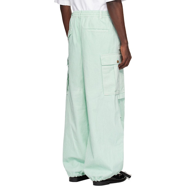 마르니 마르니 Marni Blue Garment-Dyed Denim Cargo Pants 241379M186003