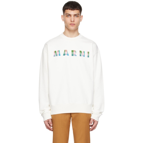 마르니 마르니 Marni 오프화이트 Off-White Printed Sweatshirt 241379M204006