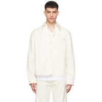 마르니 Marni 오프화이트 Off-White Embroidered Shirt 241379M192076