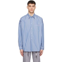 마르니 Marni Blue Striped Shirt 241379M192071