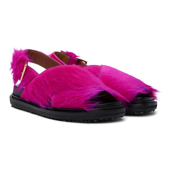 마르니 마르니 Marni Pink Fussbett Sandals 231379F124013