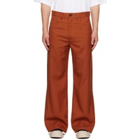 마르니 Marni Orange Zip Trousers 232379M191015