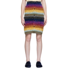 마르니 Marni Multicolor Striped Midi Skirt 222379F092003