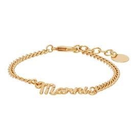 마르니 Marni Gold Chain Bracelet 222379M142011
