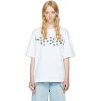 마르니 Marni White Cotton T-Shirt 221379F110015