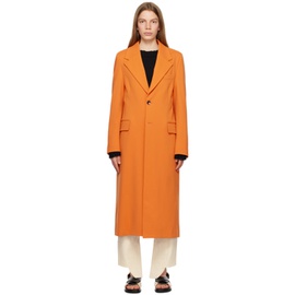 마르니 Marni Orange Single-Breasted Coat 231379F059001