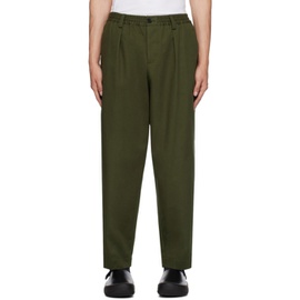 마르니 Marni Green Cropped Trousers 232379M191019