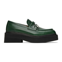 마르니 Marni Green Piercing Loafers 222379F121002