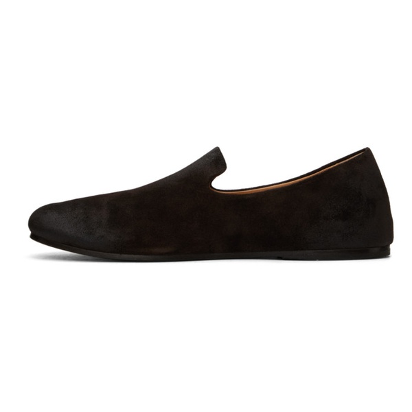  Marsell Brown Steccoblocco Slip On Loafers 241349M231008