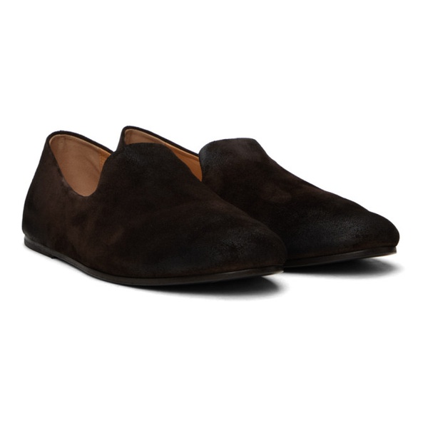  Marsell Brown Steccoblocco Slip On Loafers 241349M231008