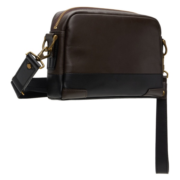  Master-piece Brown & Black Gloss Shoulder Bag 241401M170000