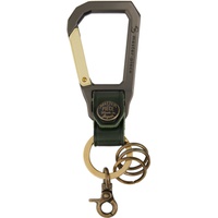Master-piece Green Carabiner Keychain 241401M148001