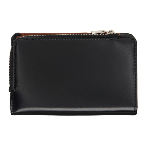  Master-piece Black Notch Middle Zipper Wallet 241401M164002