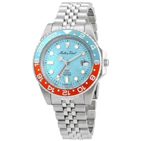 Mathey-Tissot MEN'S 316L Steel Blue Dial Watch H903ATBO