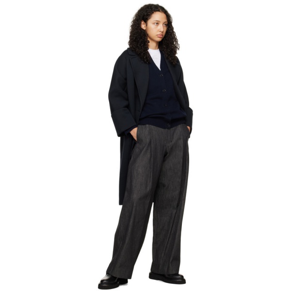  맥스마라 Max Mara Black Athos Trousers 241118F087016