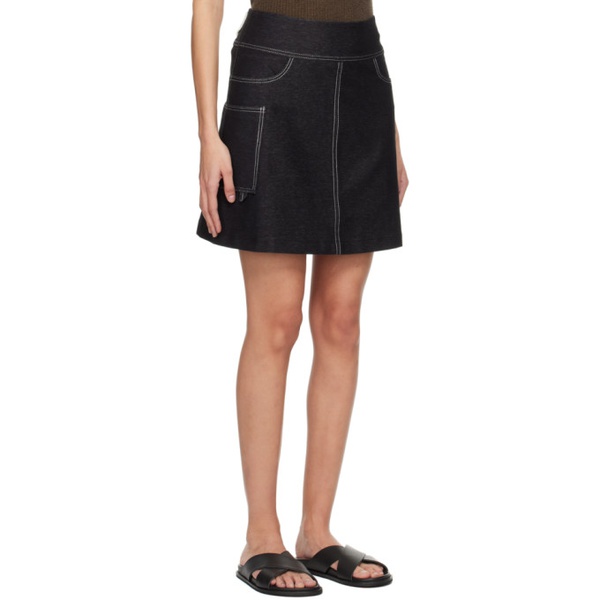  막스 마라 레저 맥스마라 Max Mara Leisure Black Nabulus Miniskirt 241265F090003