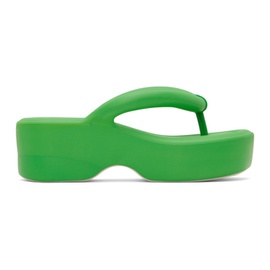 Green Melissa Free Platform Sandals 231356F124015