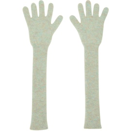Meryll Rogge Blue Ribbed Gloves 232512M135000