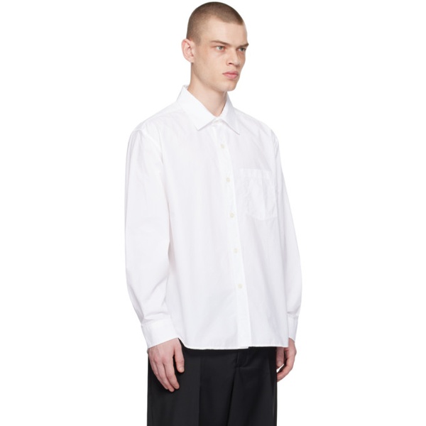  엠에프펜 Mfpen White Convenient Shirt 241505M192018