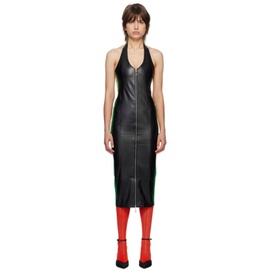 미아우 Miaou Black Hannah Jewett 에디트 Edition Harlow Faux-Leather Midi Dress 231224F054006