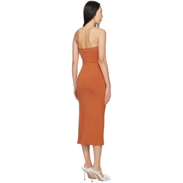  미아우 Miaou Orange Lila Midi Dress 241224F054001