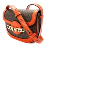 Michael Kors Ladies Hally Extra-Small Embellished Logo Crossbody Bag- Orange 32F1G2HC1B