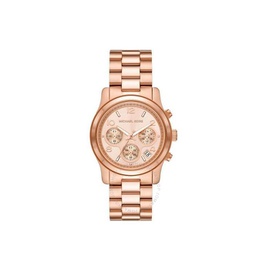 Michael Kors Runway Chronograph Quartz Rose Gold Dial Watch MK7324