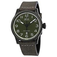 Mido MEN'S Multifort Leather Green-Grey Dial M0326073609000