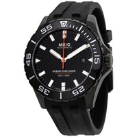 Mido MEN'S Ocean Star Diver Rubber Black Dial Watch M0266083705100