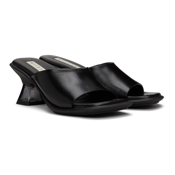  미스타 Miista Black Synthia Heeled Sandals 231877F125031