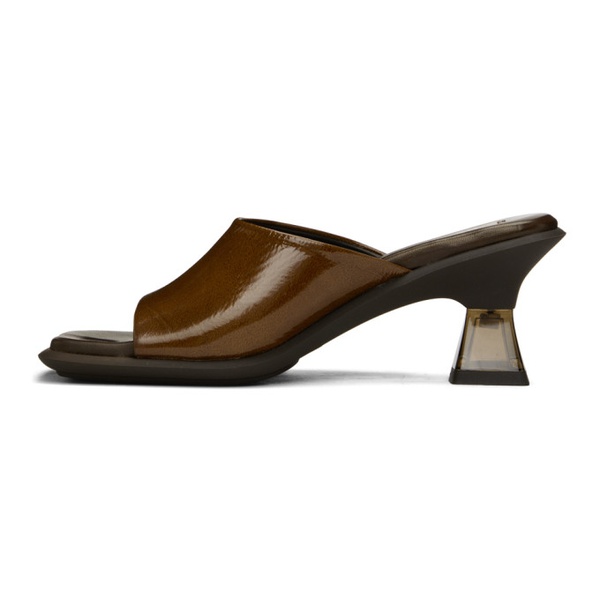  미스타 Miista Brown Synthia Heeled Sandals 231877F125032