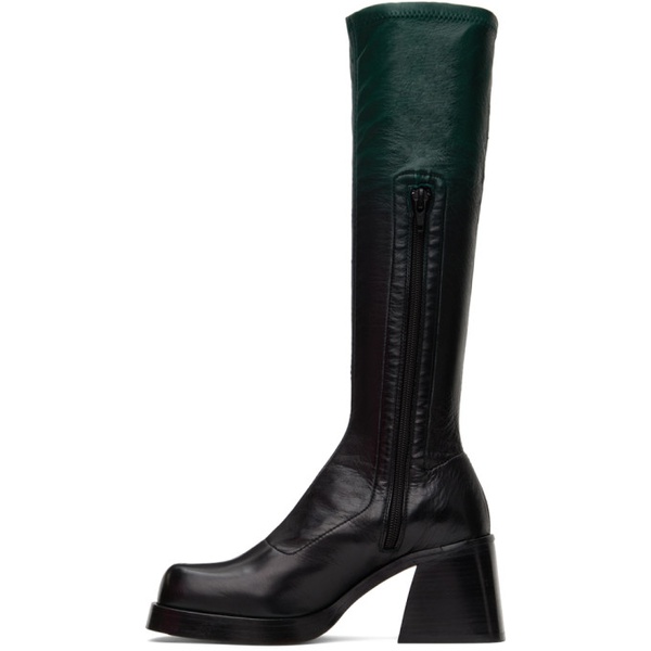  미스타 Miista Green & Black Hedy Boots 241877F115006