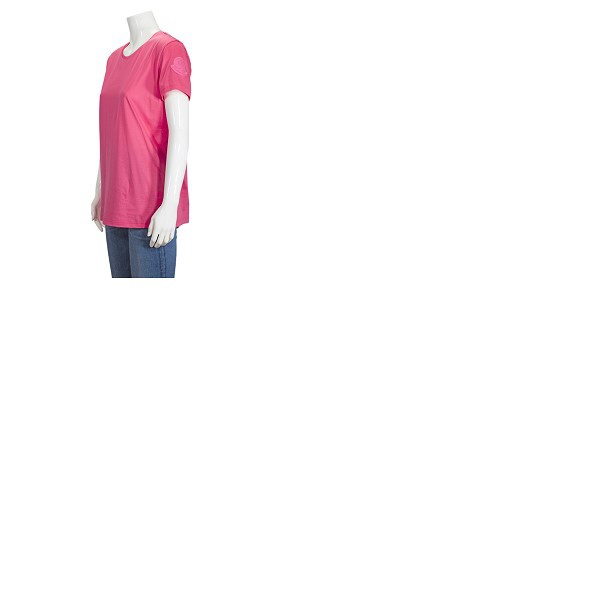 몽클레어 몽클레어 Moncler Pink Logo T-Shirt Size X-Small E10938086261-V8002-522