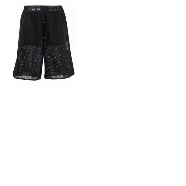 몽클레어 몽클레어 Moncler Ladies Black Logo-Waistband Shorts H10938H00008-899KR-999
