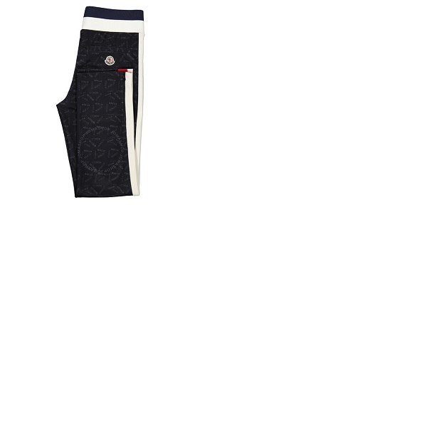 몽클레어 몽클레어 Moncler Mens Black Logo Accent Sweat Pants H10918H00017-899A1-999