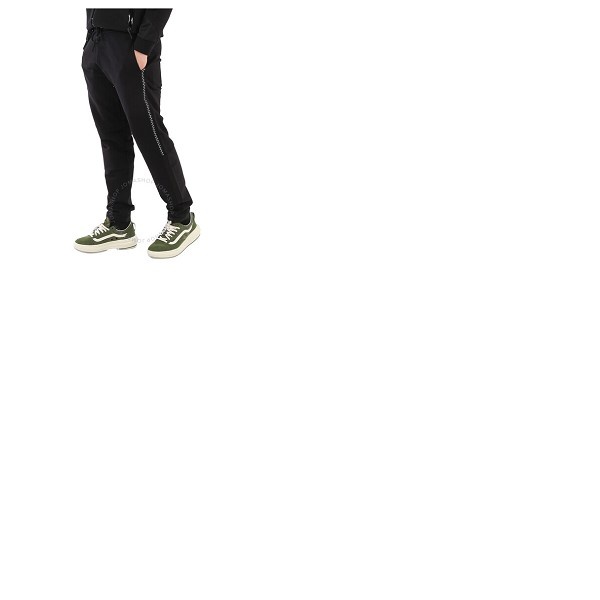 몽클레어 몽클레어 Moncler Mens Black Logo-Patch Sweatpants H10918H00002-809KR-999