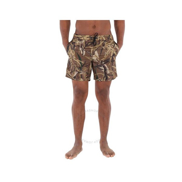 몽클레어 몽클레어 Moncler Mens Brown Leaf Print Swim Shorts F10912C70300-539WT-827